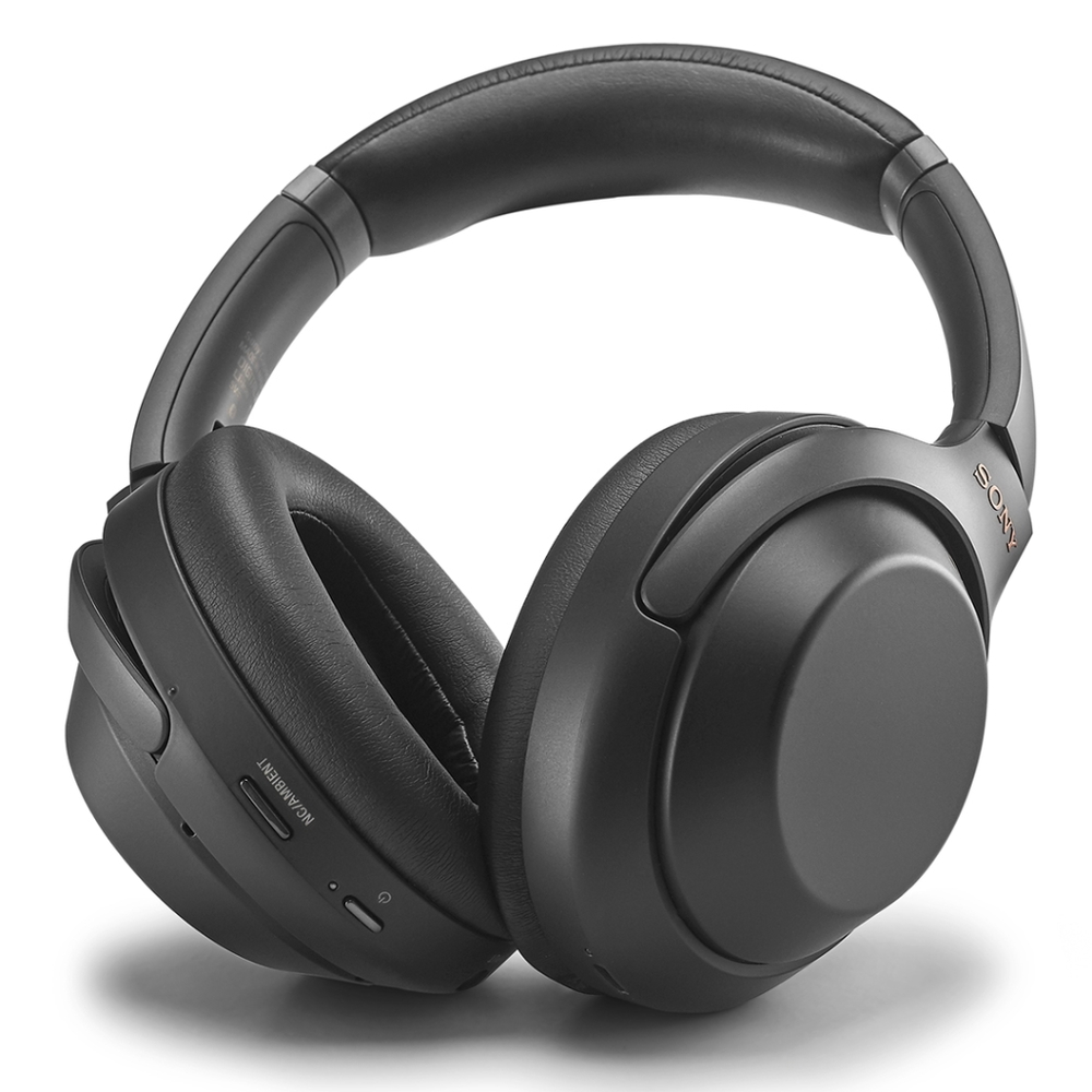 Black SONY WH-1000XM3 wireless, noise cancelling headphones
